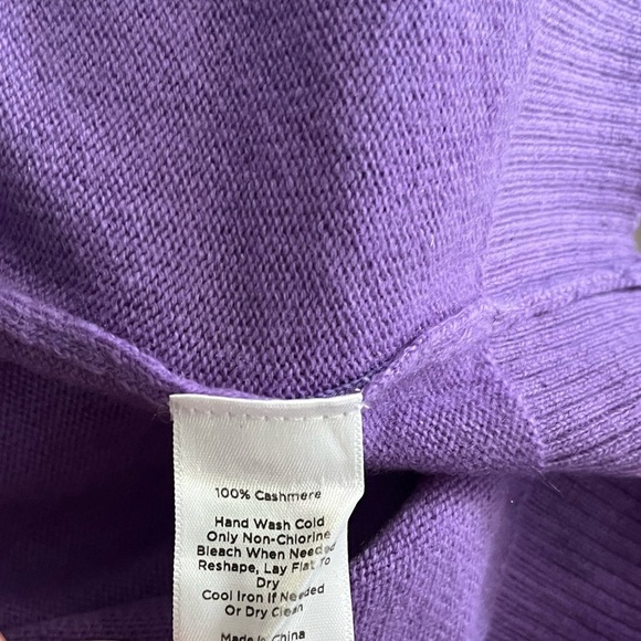 Talbots Pure Cashmere 3/4 Sleeve Sweater - Picture 9 of 9